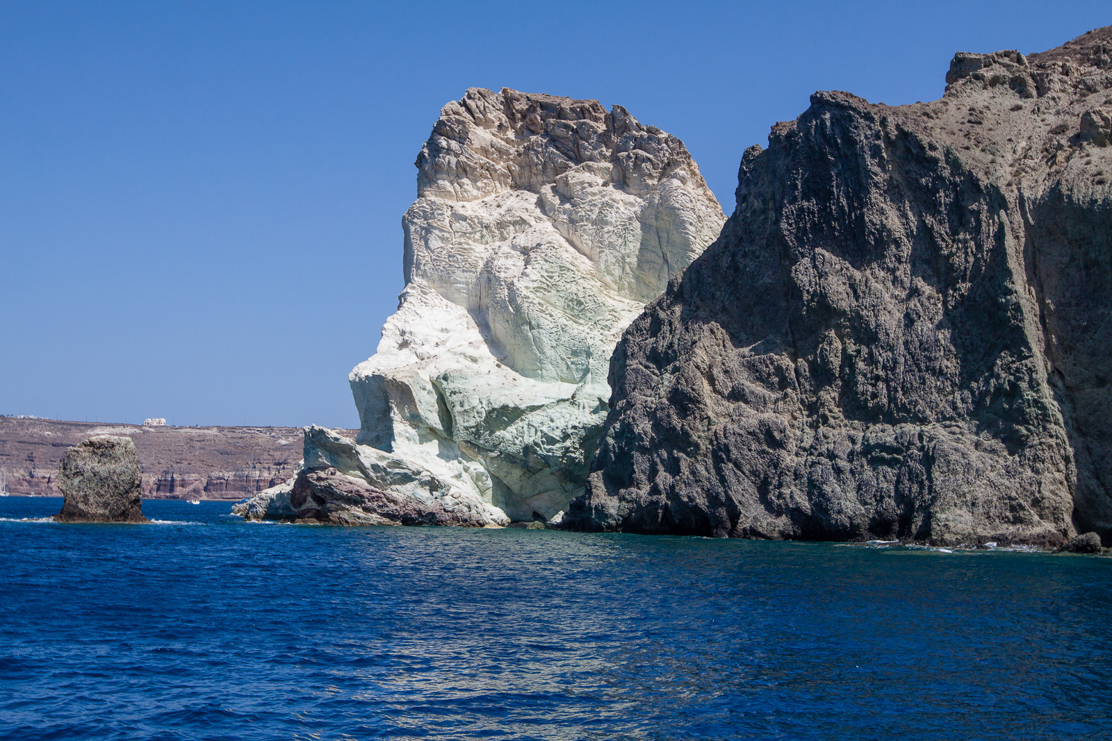 Sailing the Caldera in Santorini